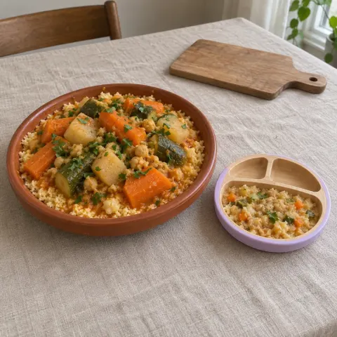 Couscous de légumes aux pois chiches