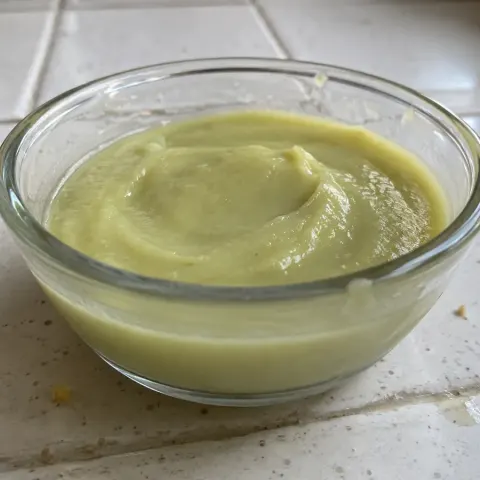 Purée de courgette